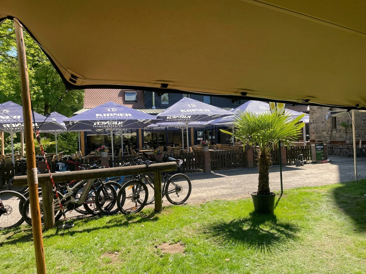 Biergarten Höcherberg im Sommer
